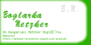 boglarka metzker business card